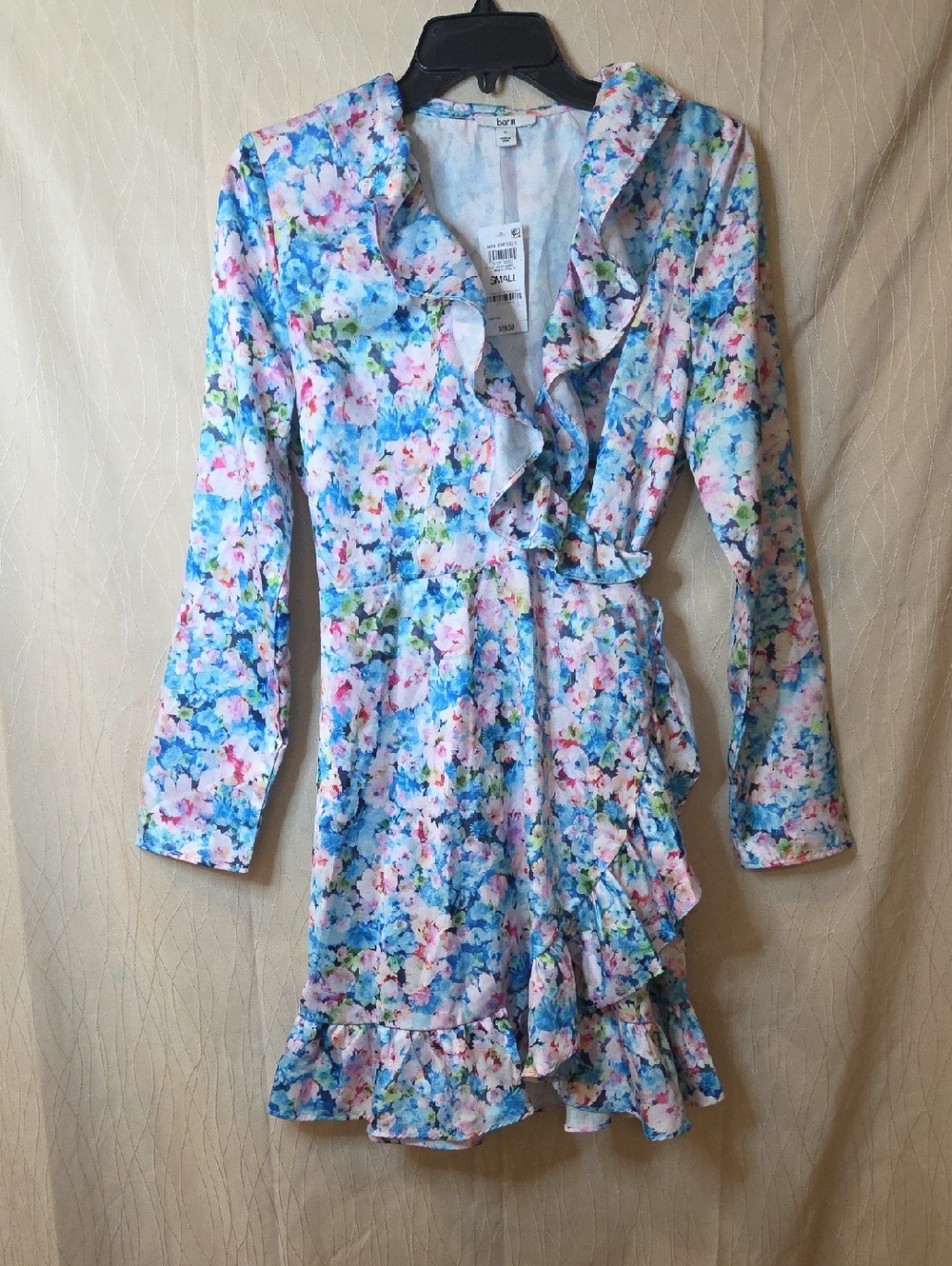 Bar III Pastel‎ Floral Dress - Blue Pink Green